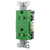 Hubbell Wiring Device-Kellems Construction/Commercial Receptacles DR20C1GN DR20C1GN